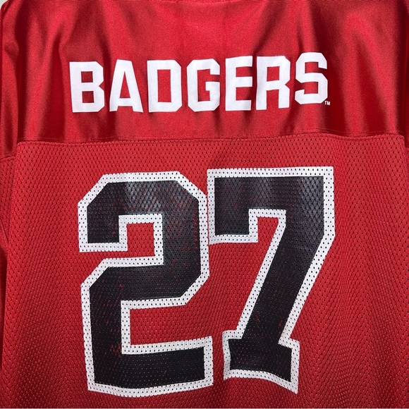 Wisconsin Badgers Red Football Jersey #27 NCAA - Picture 9 of 9